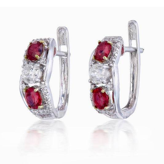 Mini Ruby Hoops