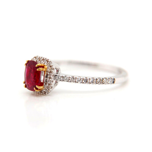 Scarlet Pigeon Blood Red Ruby Ring