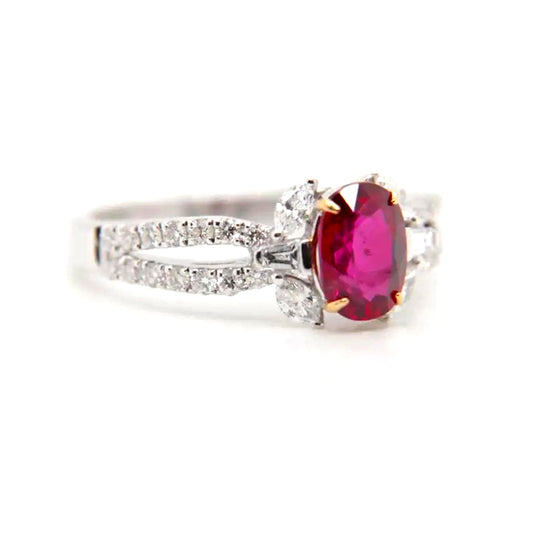Crimson Burmese Ruby Ring