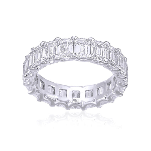 Emerald Cut Diamond Eternity Band