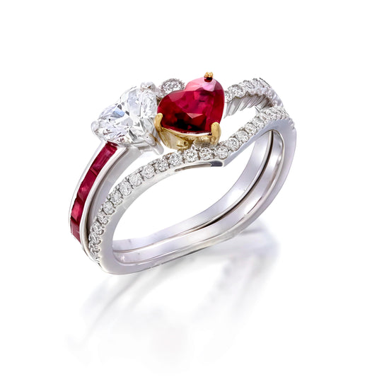 Toi et Moi Valentines Ring