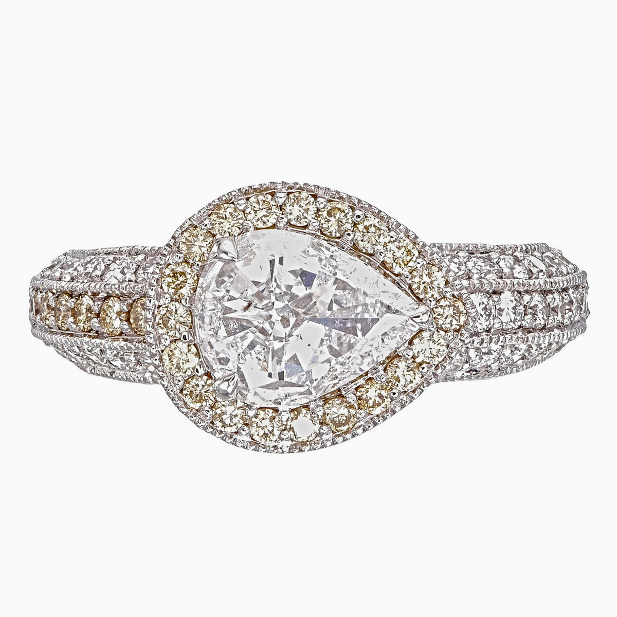 GIA Certified 1.05 Carat Diamond Ring In 18 Karat White Gold