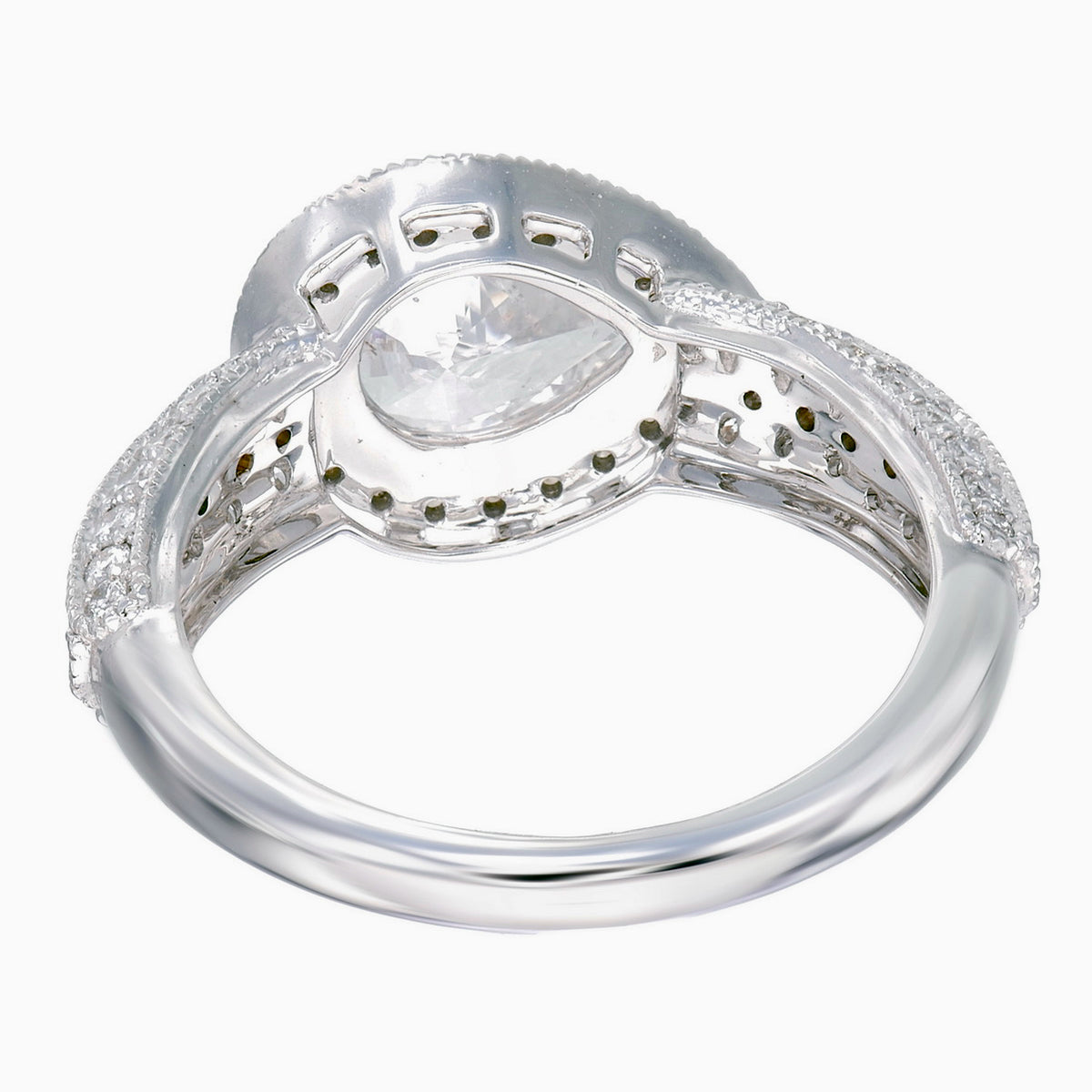 GIA Certified 1.05 Carat Diamond Ring In 18 Karat White Gold