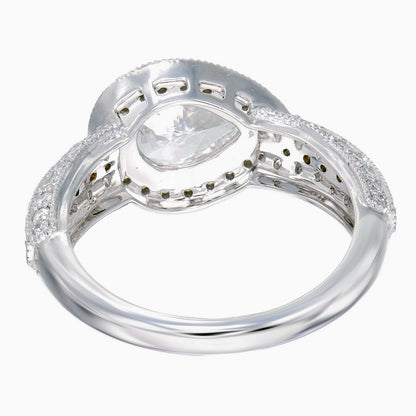 GIA Certified 1.05 Carat Diamond Ring In 18 Karat White Gold
